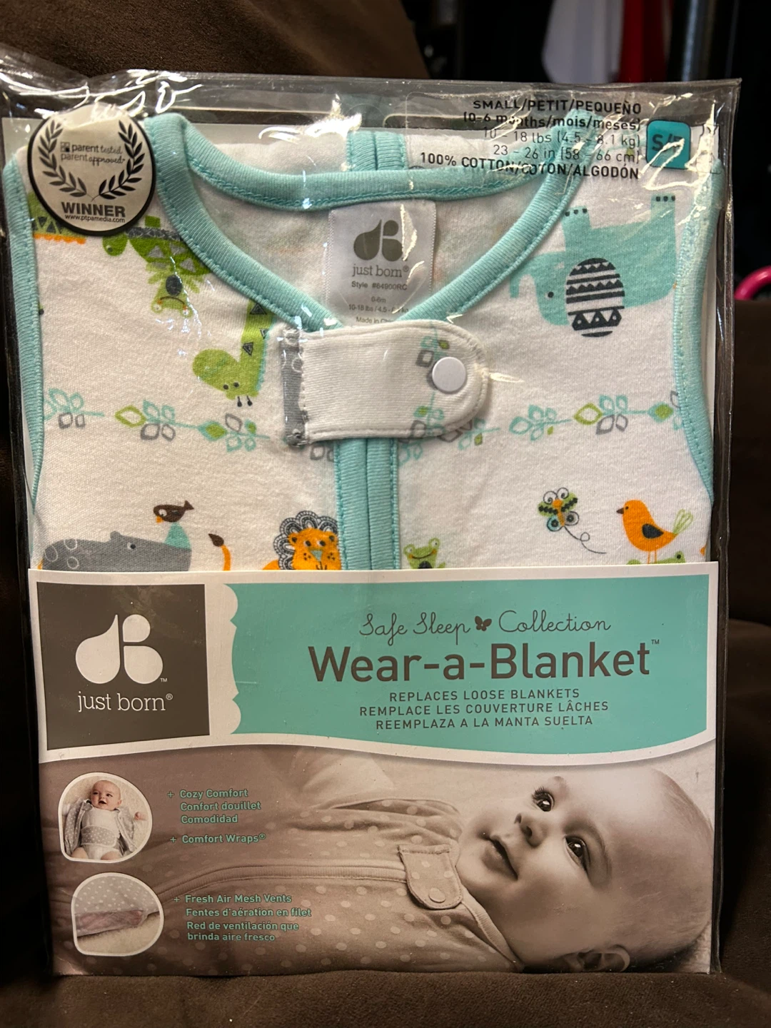 Just Born Wear-a-Blanket Sleep Sack - Small
