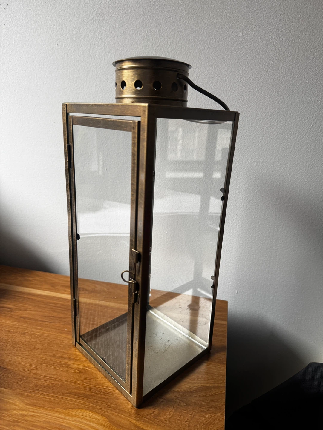 Vintage Rustic Metal & Glass Lantern - Multiple available - photo 2