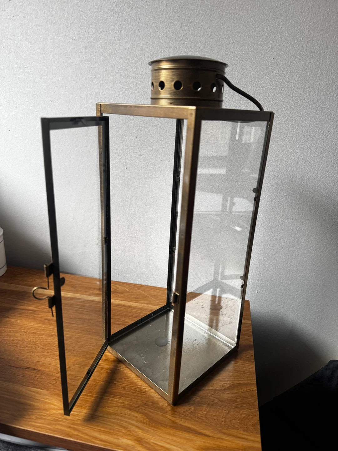 Vintage Rustic Metal & Glass Lantern - Multiple available - photo 3