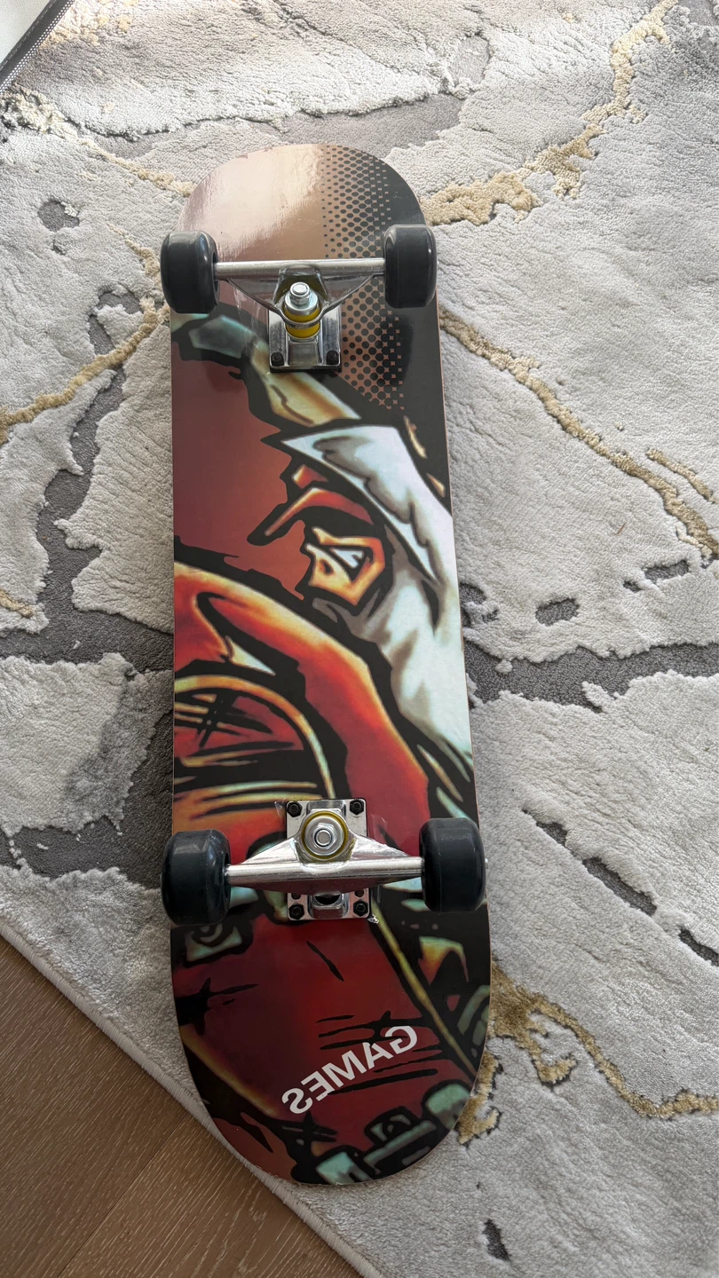 Skateboard with Graphic Design