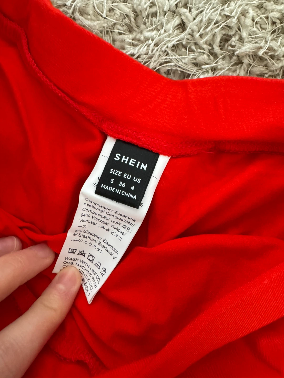 Red Shein Pencil Skirt Size S - photo 2