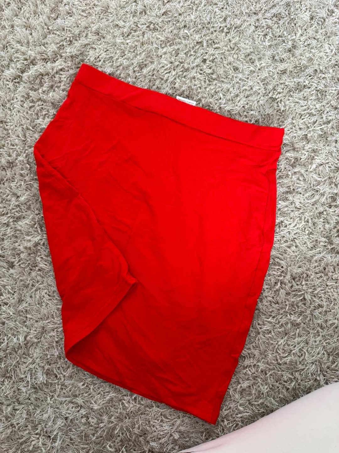 Red Shein Pencil Skirt Size S