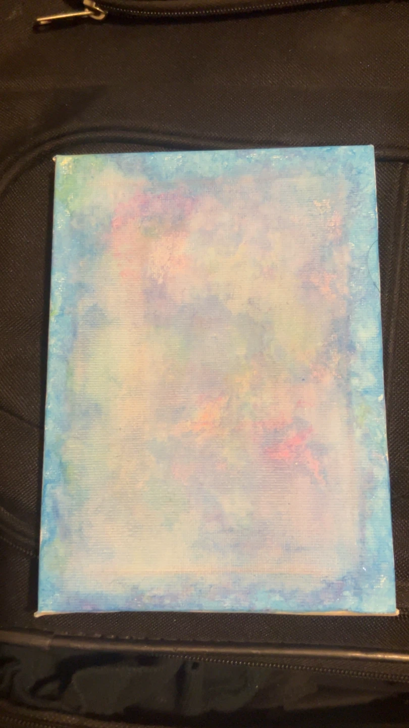 Canvas for Sale (has a bright tie dye design)