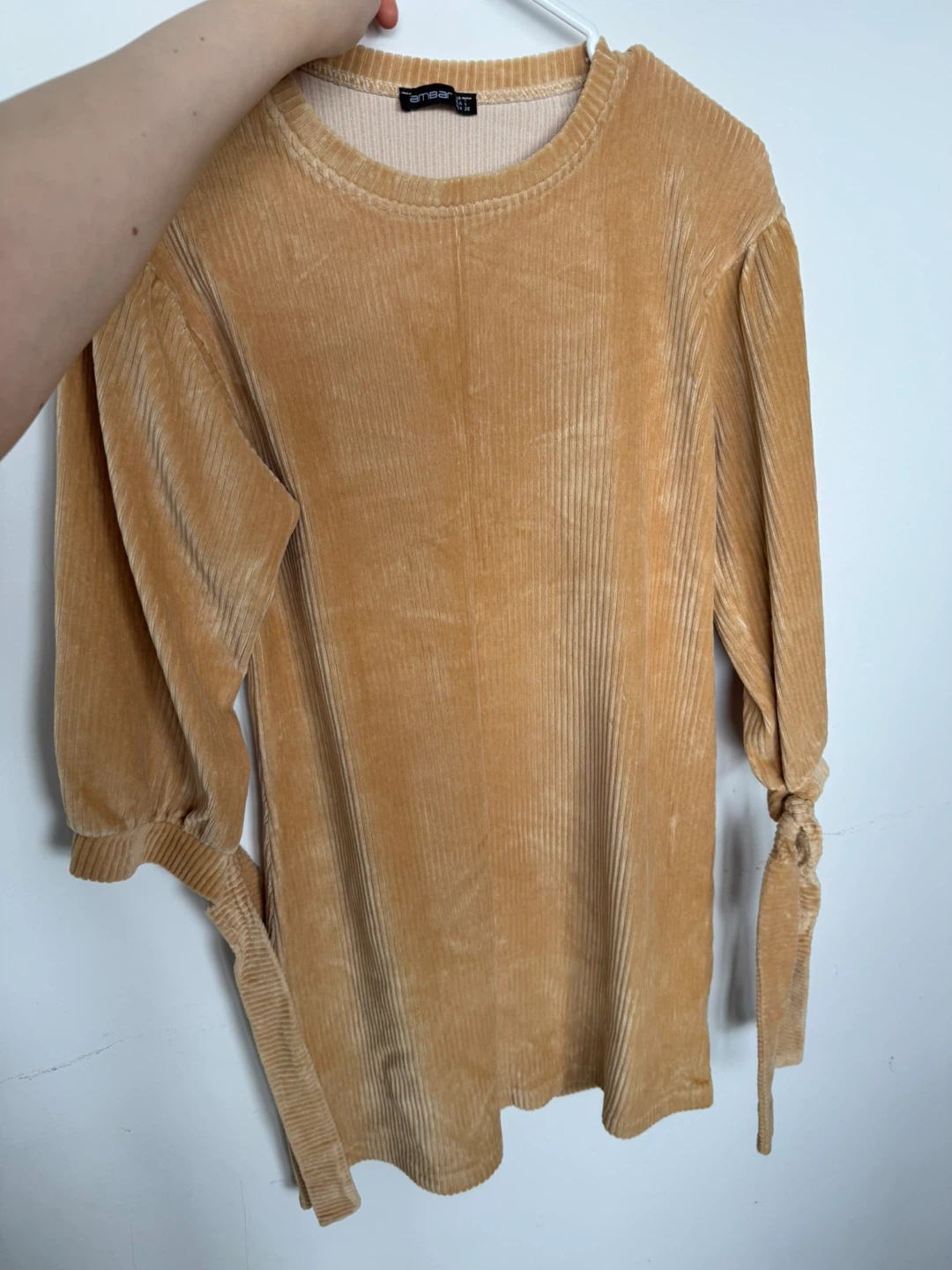 Ambar Women's Corduroy Top - Tan - Size L