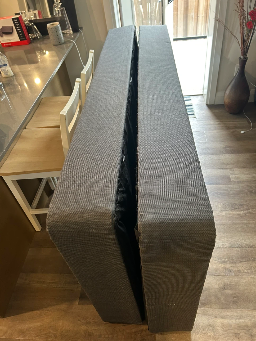 King box spring with Metal Bed Frame with Wheels - photo 2