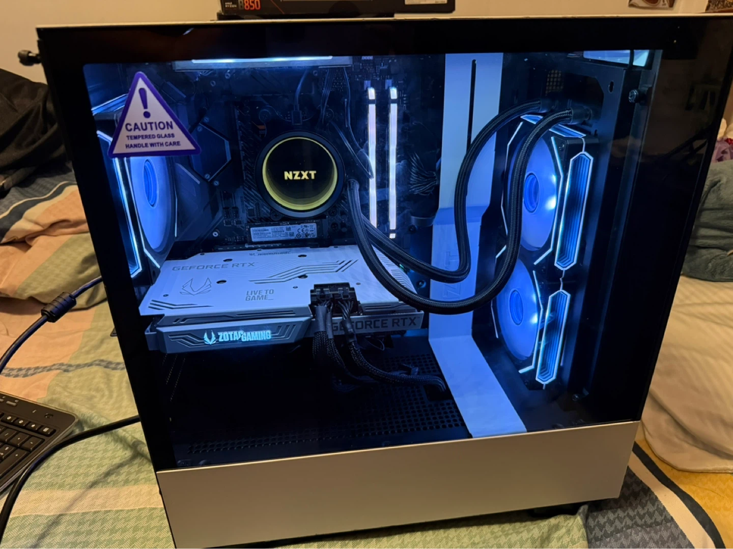 White and black rgb pc