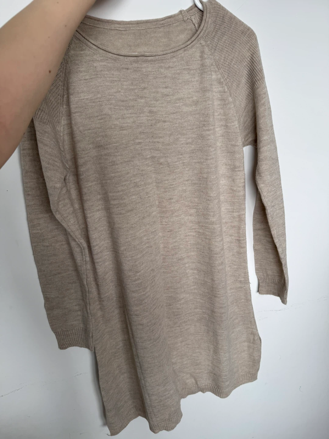 Women's Beige Knit Sweater