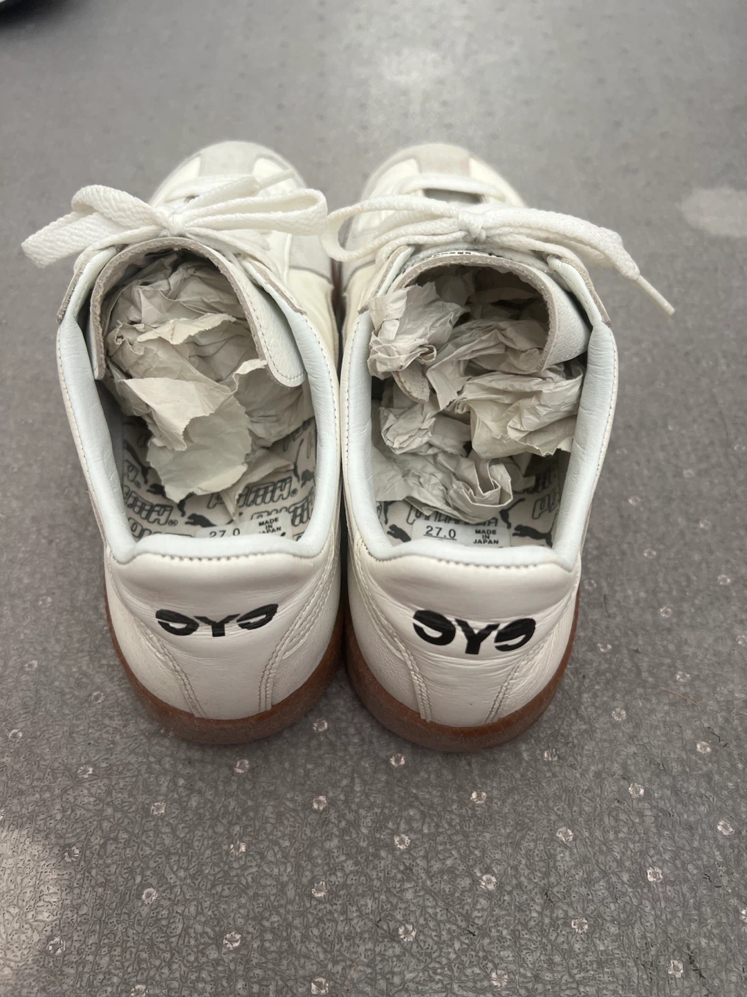 Puma x Junya Watanabe MAN White Suede & Leather Sneakers Size 8 - photo 2