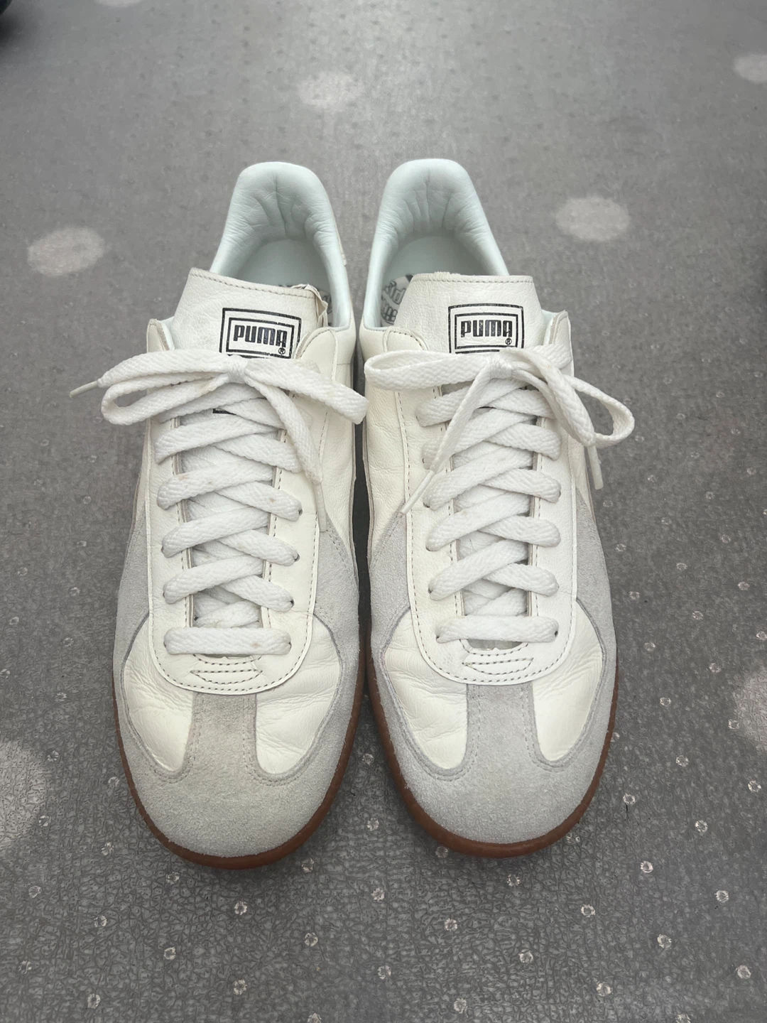 Puma x Junya Watanabe MAN White Suede & Leather Sneakers Size 8