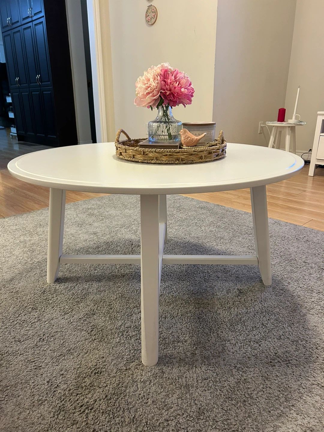IKEA - White Round Coffee Table