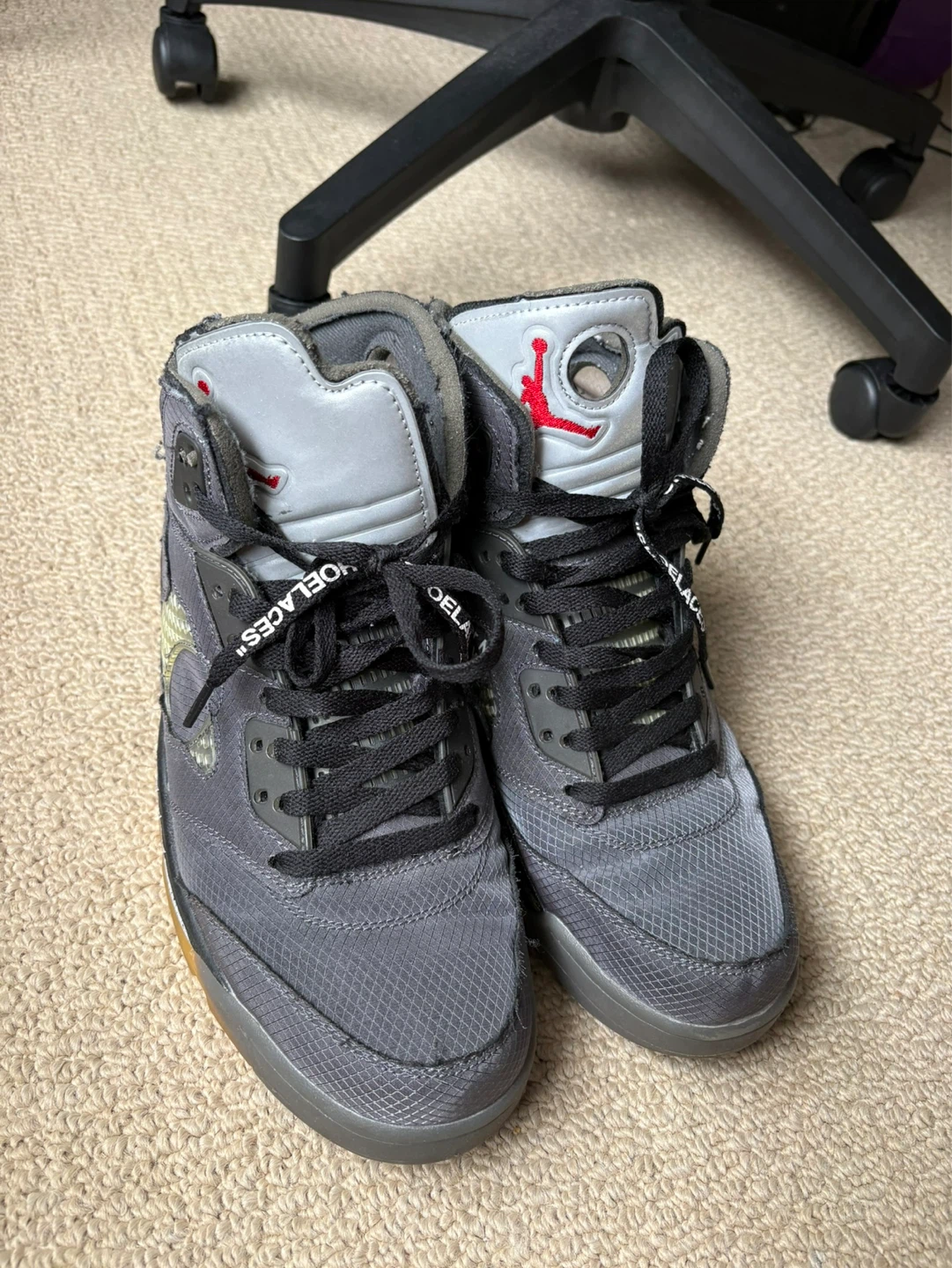 Air Jordan 5 Off-White "The Ten" Sneakers - photo 3