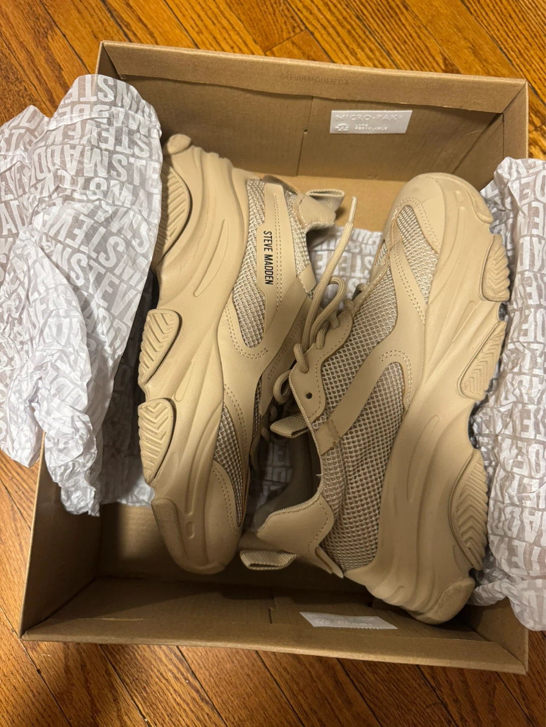 Steve Madden Tan Chunky Sneakers - photo 2