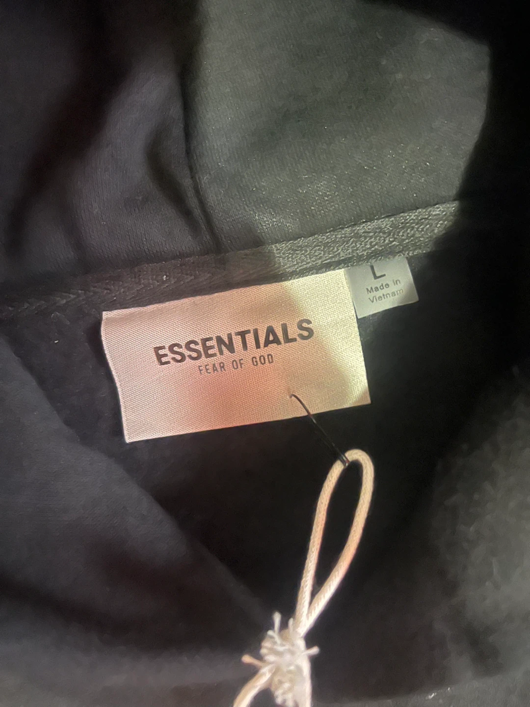 BRAND NEW Black Essentials Fear of God Hoodie - Size Large - photo 4