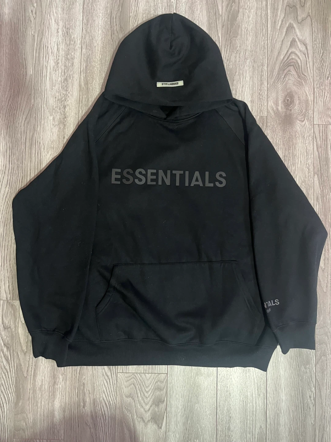 BRAND NEW Black Essentials Fear of God Hoodie - Size Large