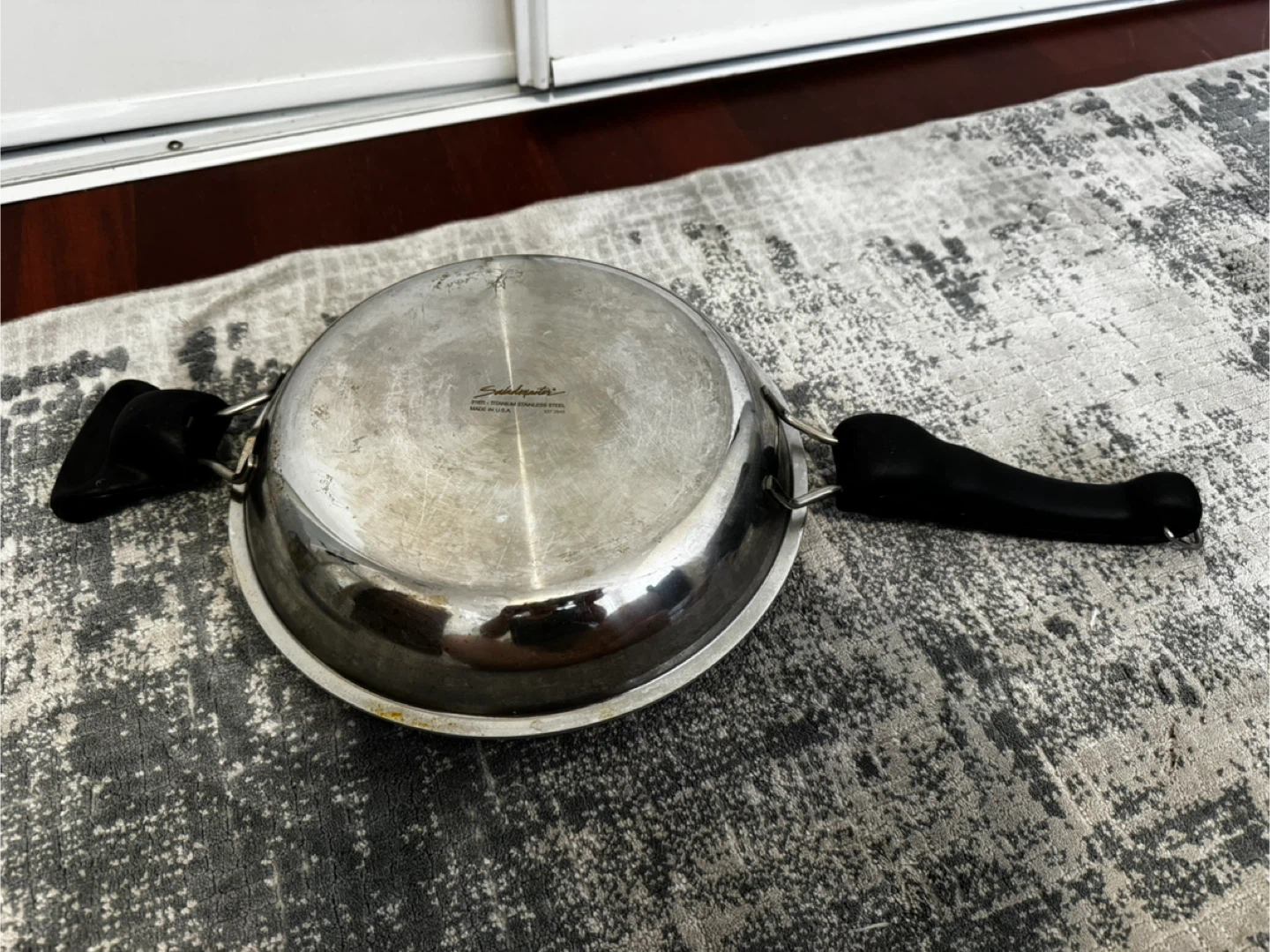Titanium Stainless Steel Frying Pan - photo 2