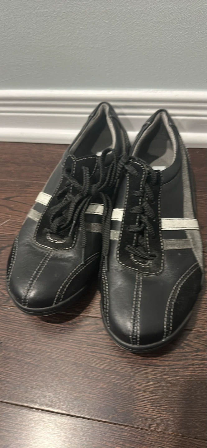 Steve Madden Men's Black Leather Driving Shoes