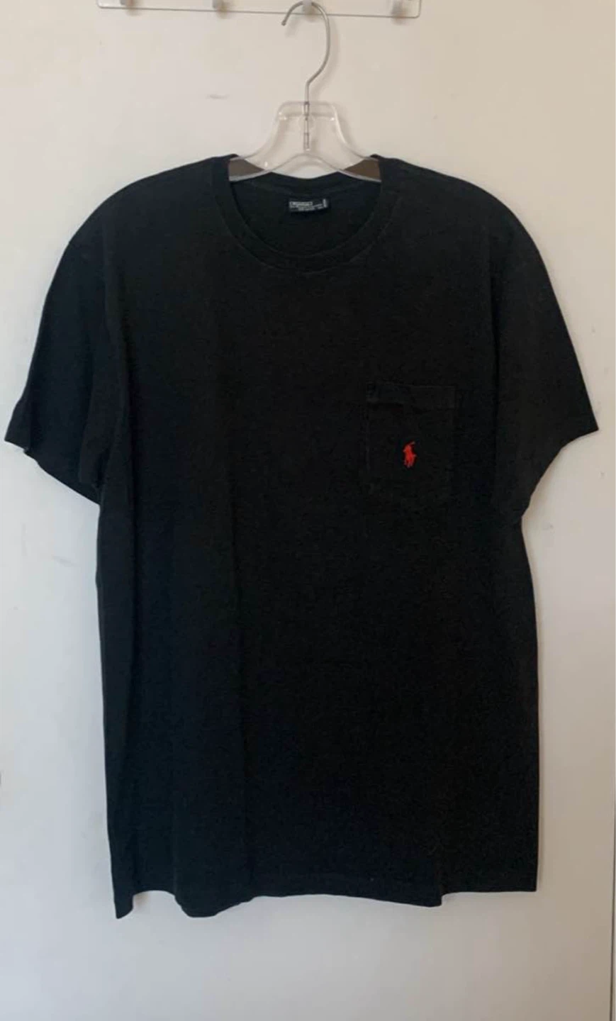 Vintage 90s Polo Ralph Lauren Black Pocket T-Shirt - Size M
