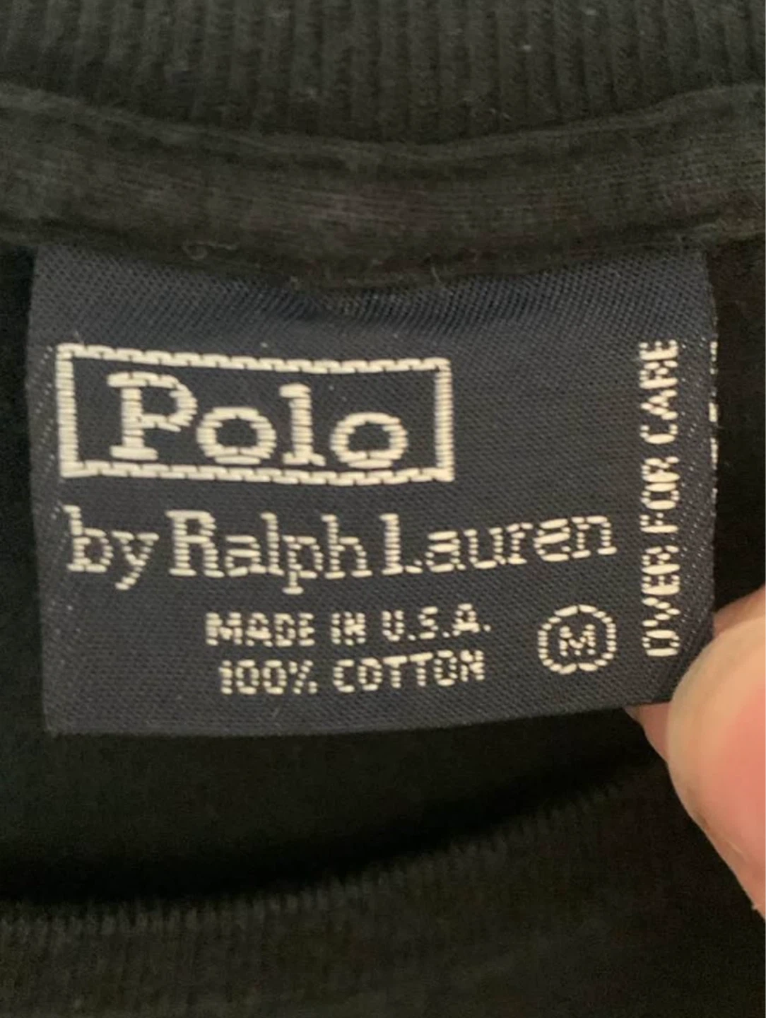 Vintage 90s Polo Ralph Lauren Black Pocket T-Shirt - Size M - photo 3