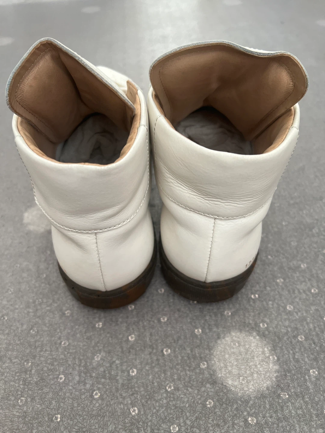 Common Projects White Leather High Top Sneakers - photo 2