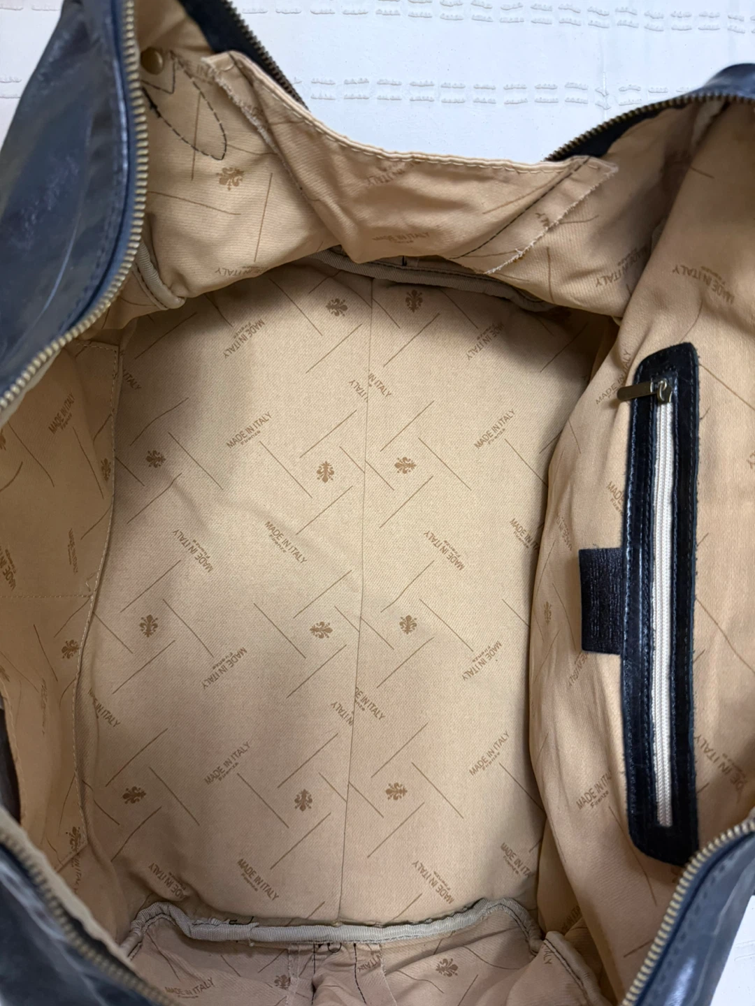 Black Leather Duffle Bag - photo 5