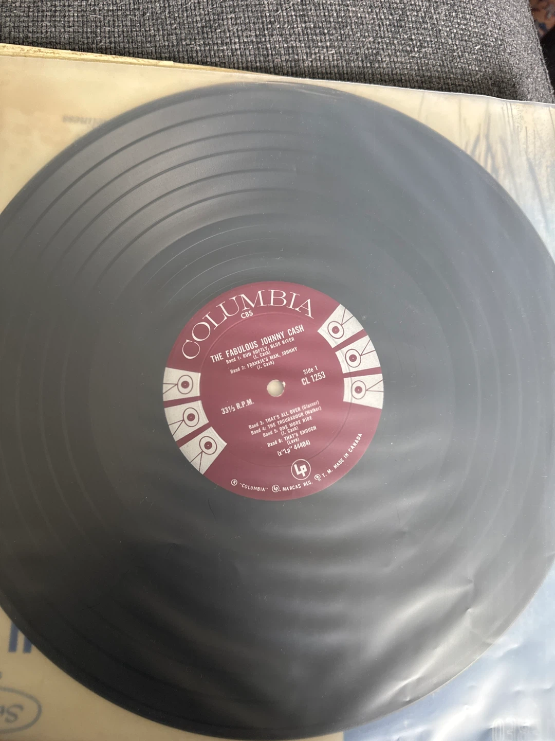 The Fabulous Johnny Cash Vinyl Record Columbia CL 1253 - photo 2