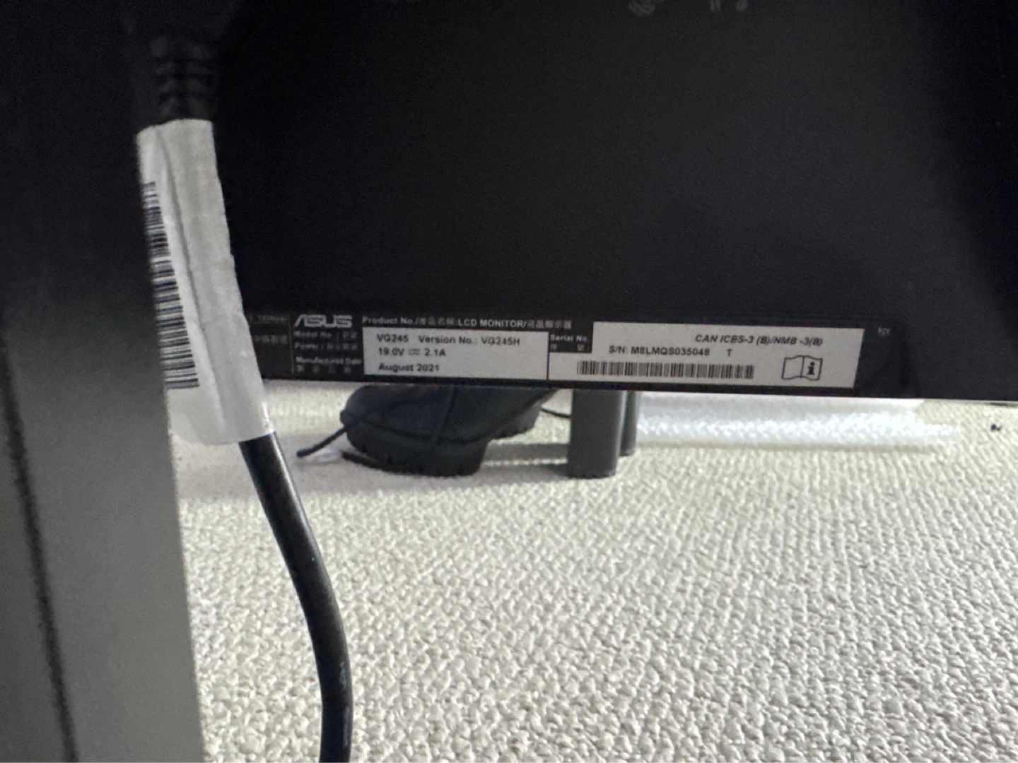 ASUS VG245H (24” gaming monitor, 1080p, 75Hz). - photo 3