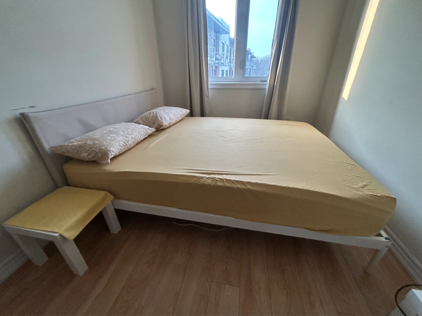 IKEA - Queen Bed Frame with Headboard and Two Pillows - photo 2