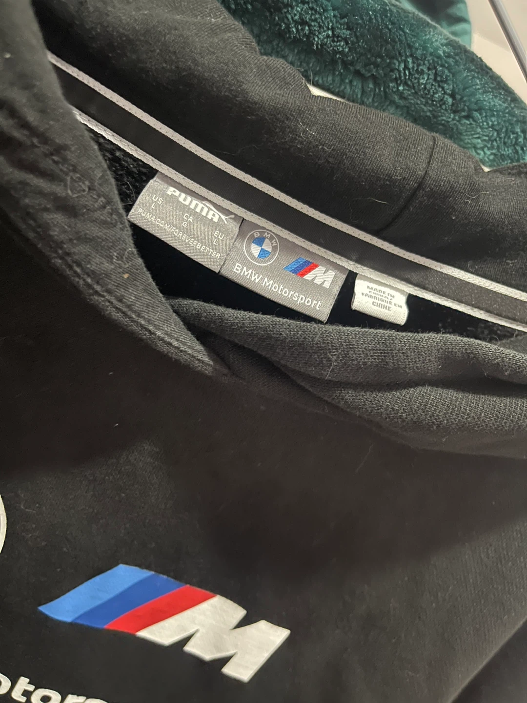 Puma BMW Motorsport Hoodie - Black - Size L - photo 3