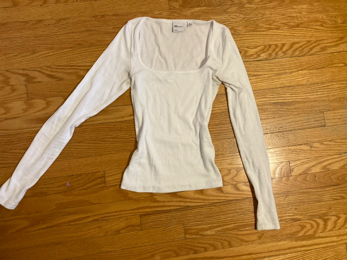 TNA HomeStretch White Long Sleeve Shirt XS White