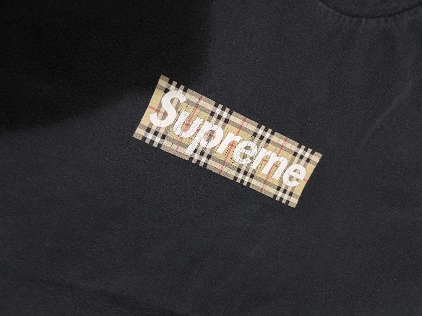 Supreme Burberry Box Logo T-Shirt Medium - photo 3
