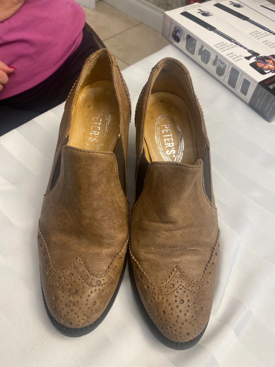 Peter's Brown Leather Ankle Boots