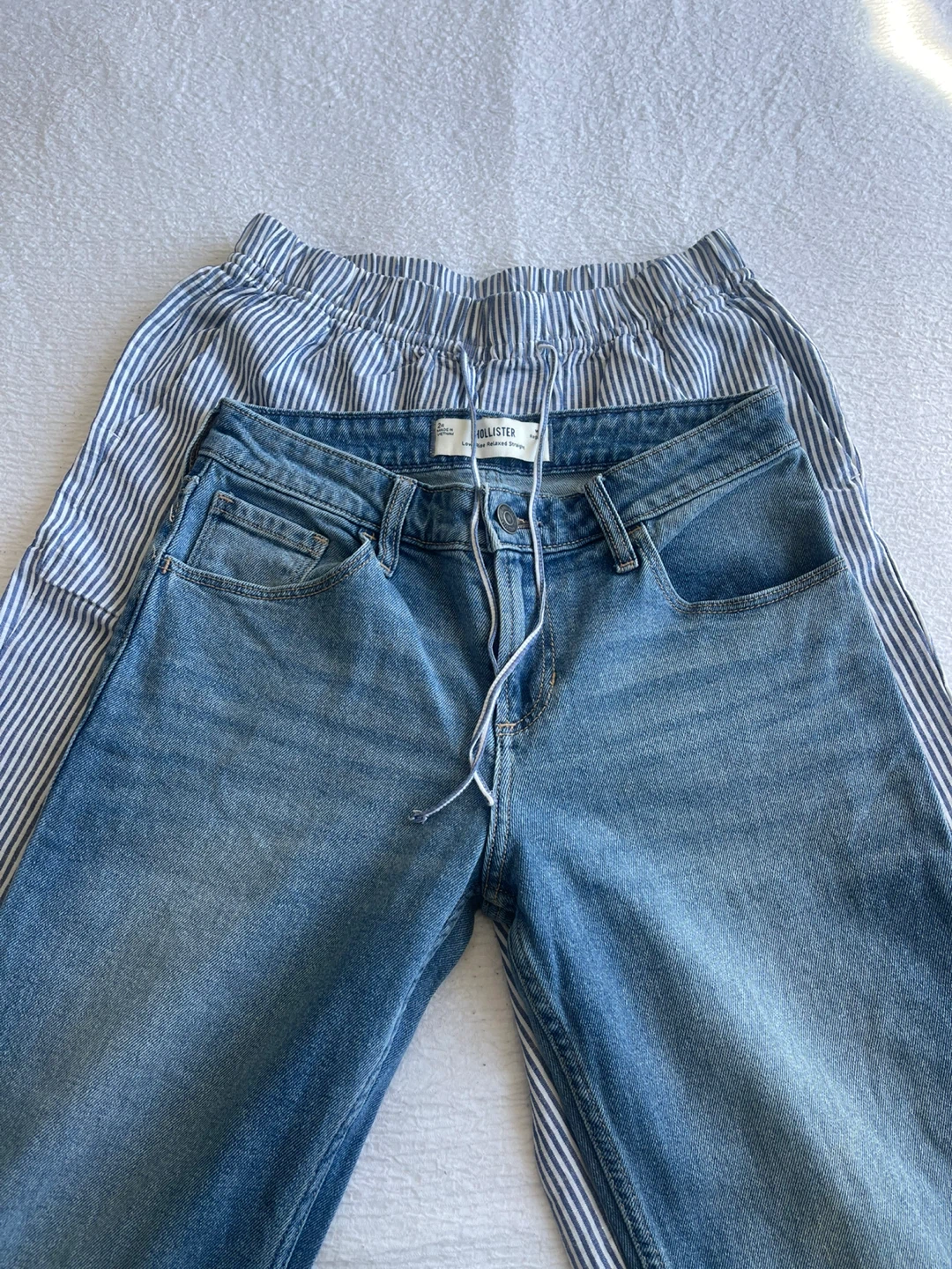 Hollister Jeans and Striped Pants Bundle