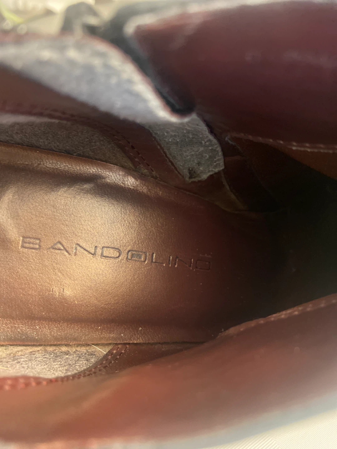 Black Leather Bandolino Ankle Boots - photo 5
