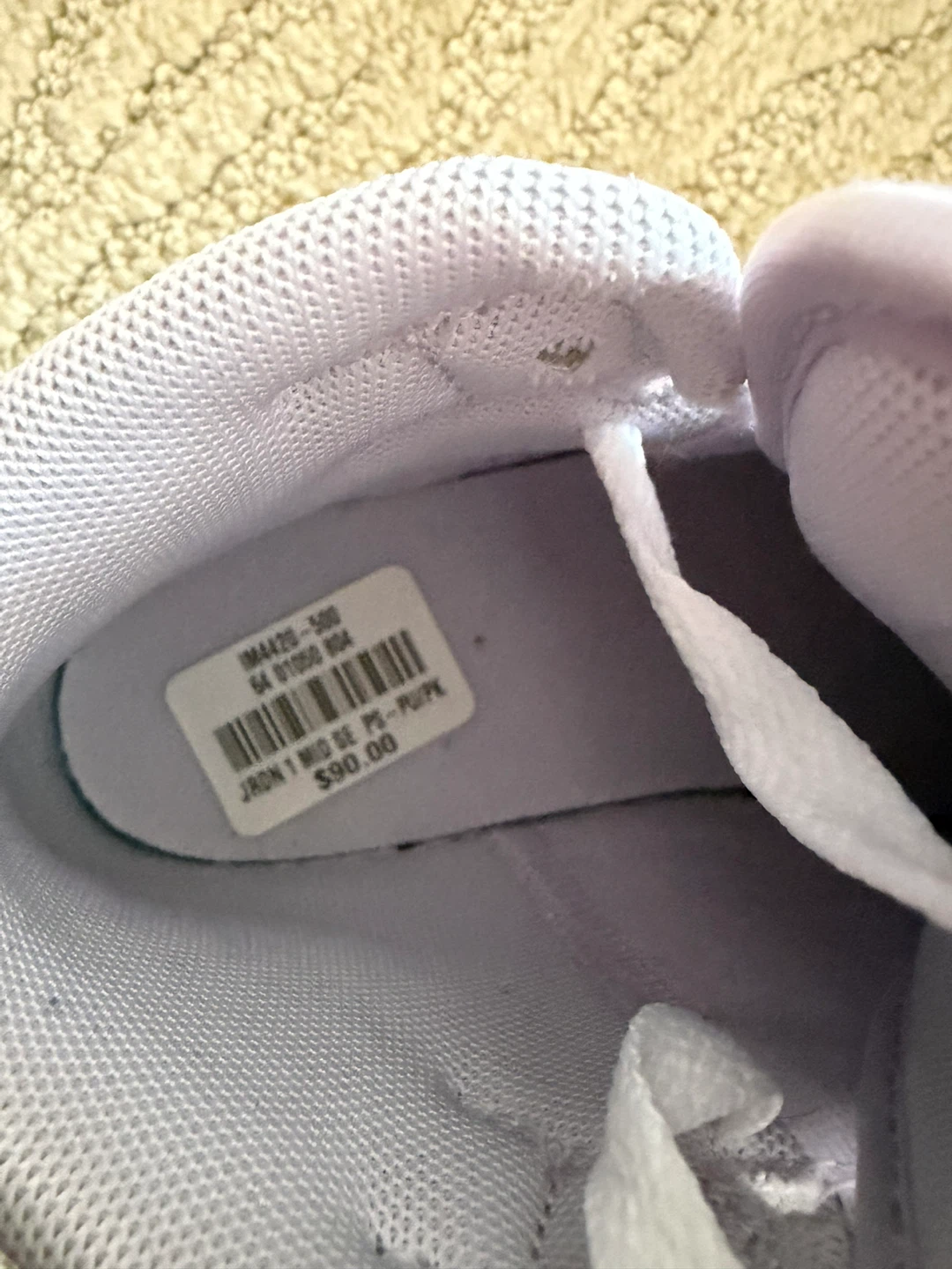 Jordan 1 Mid SE (PS) Shoes - Size 12C - photo 3