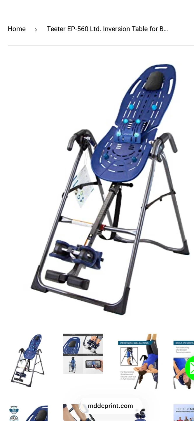 Teeter EP-560 Ltd. Inversion Table