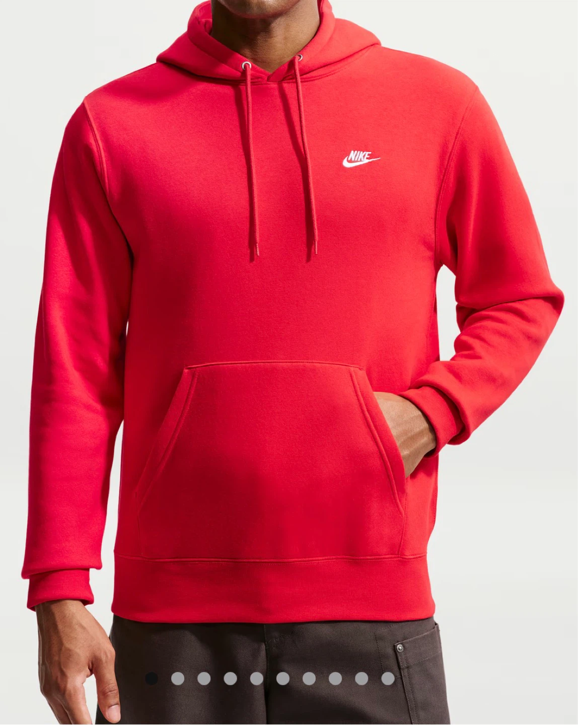 Nike Red Pullover Hoodie