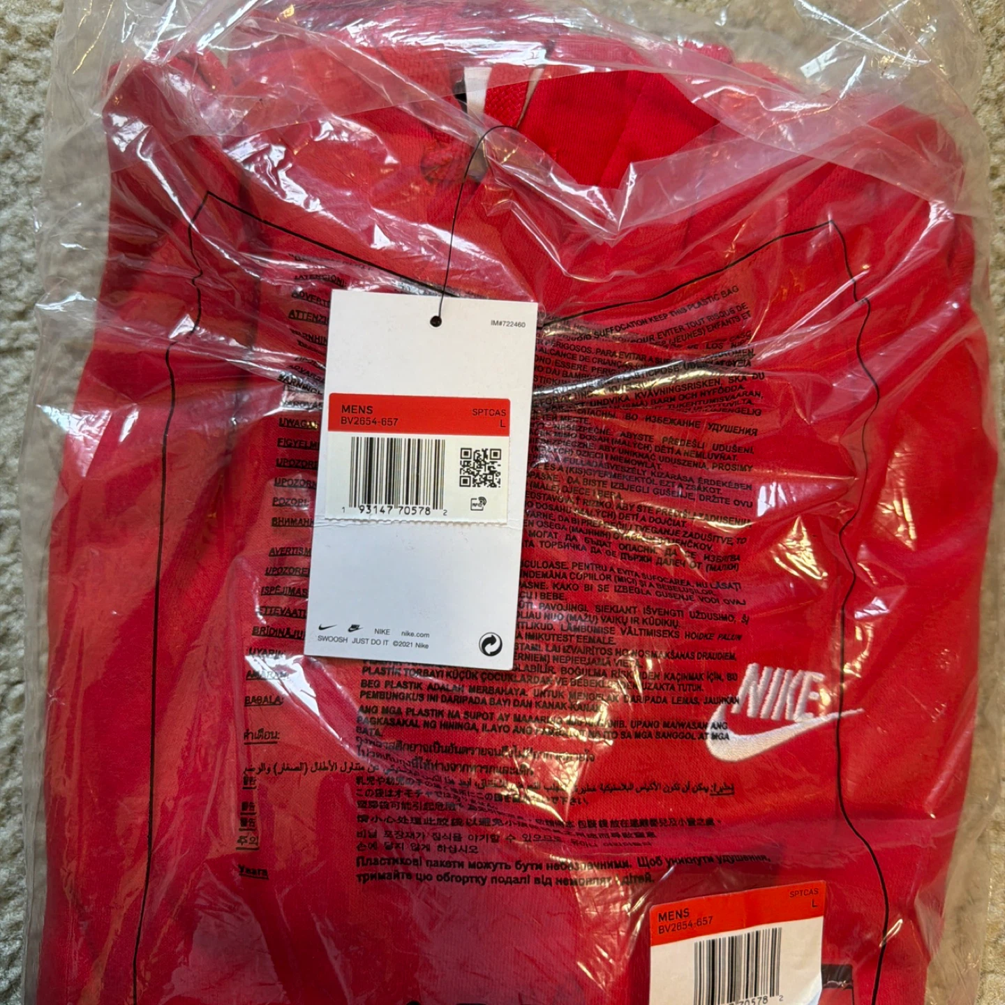 Nike Red Pullover Hoodie - photo 3