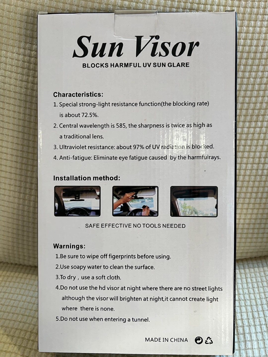 100%NEW NeverUse SunVisor Orig $20 NOW$8 - photo 5