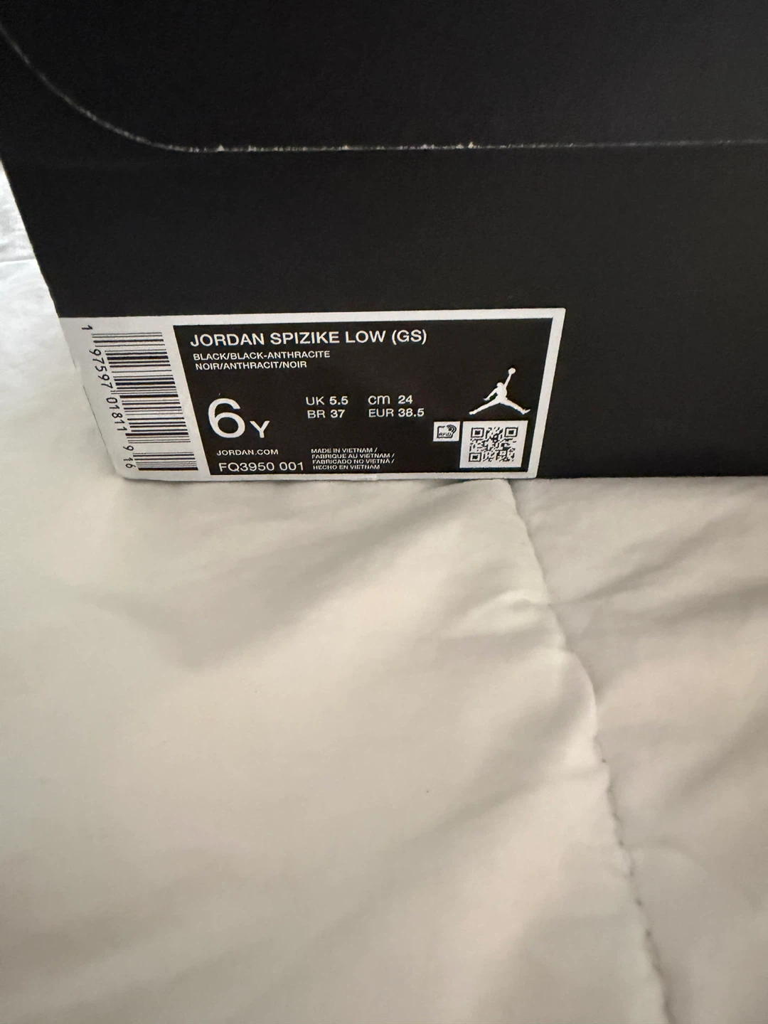 Jordan Spizike Low (GS) Black/Anthracite Shoes - photo 3