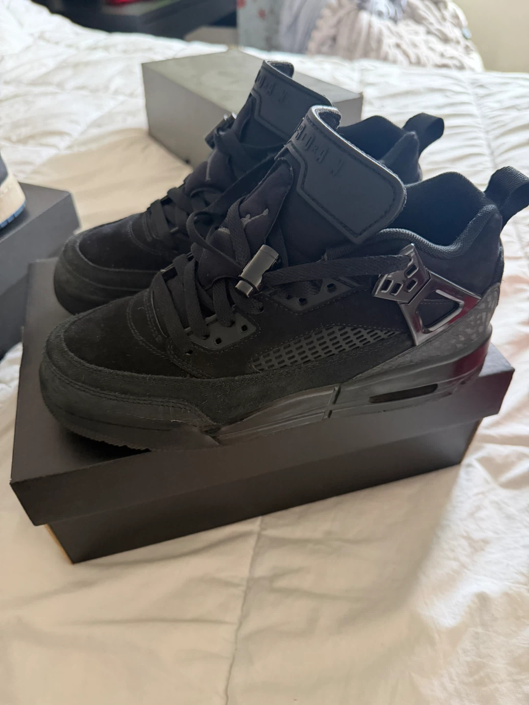 Jordan Spizike Low (GS) Black/Anthracite Shoes - photo 2