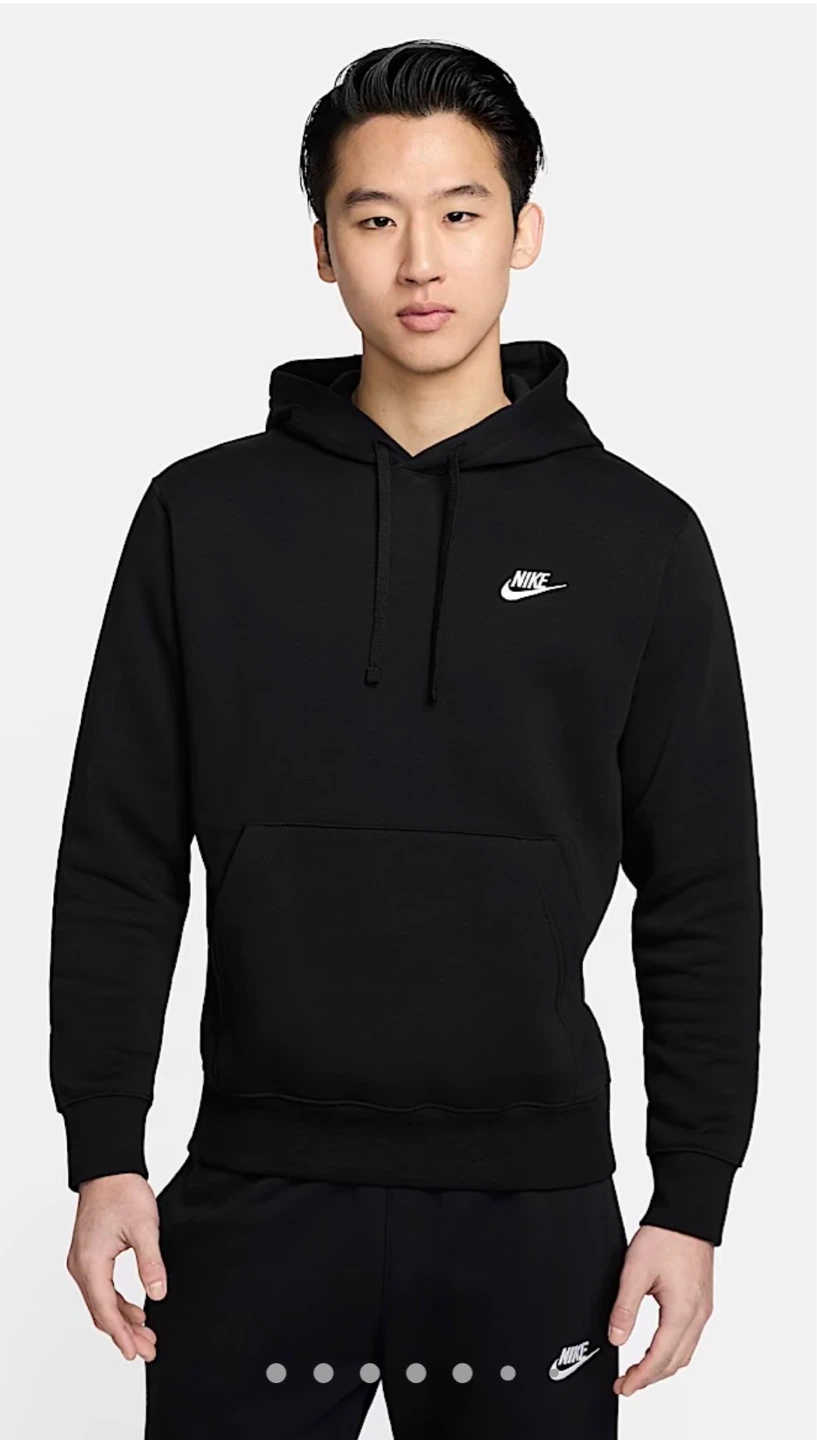 Nike Sportswear Club Fleece Hoodie Black Size L - photo 2