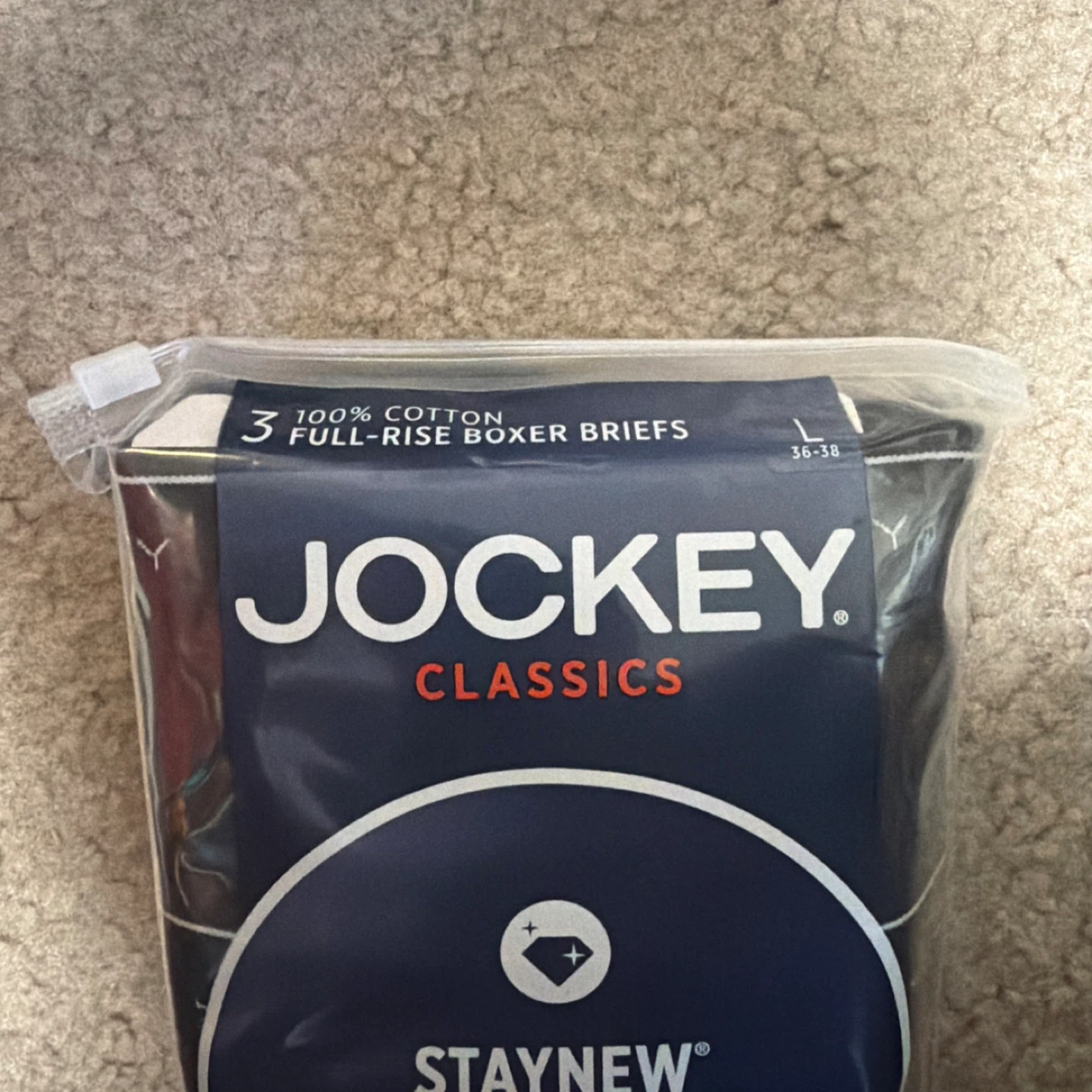 Jockey Classics 3-Pack Full-Rise Boxer Briefs - Size L - photo 2