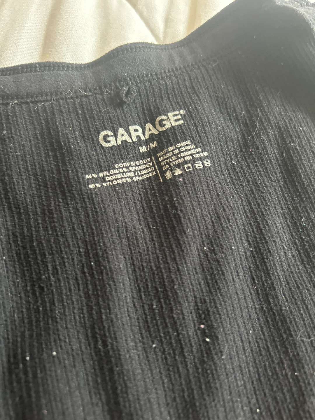 GARAGE Black Ribbed Tank Top M/M - photo 2