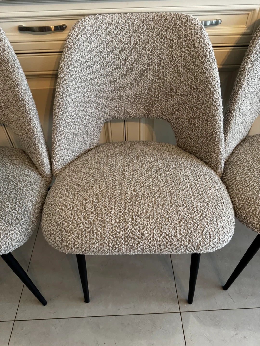 Set of 4 Textured kitchen/dining Chairs