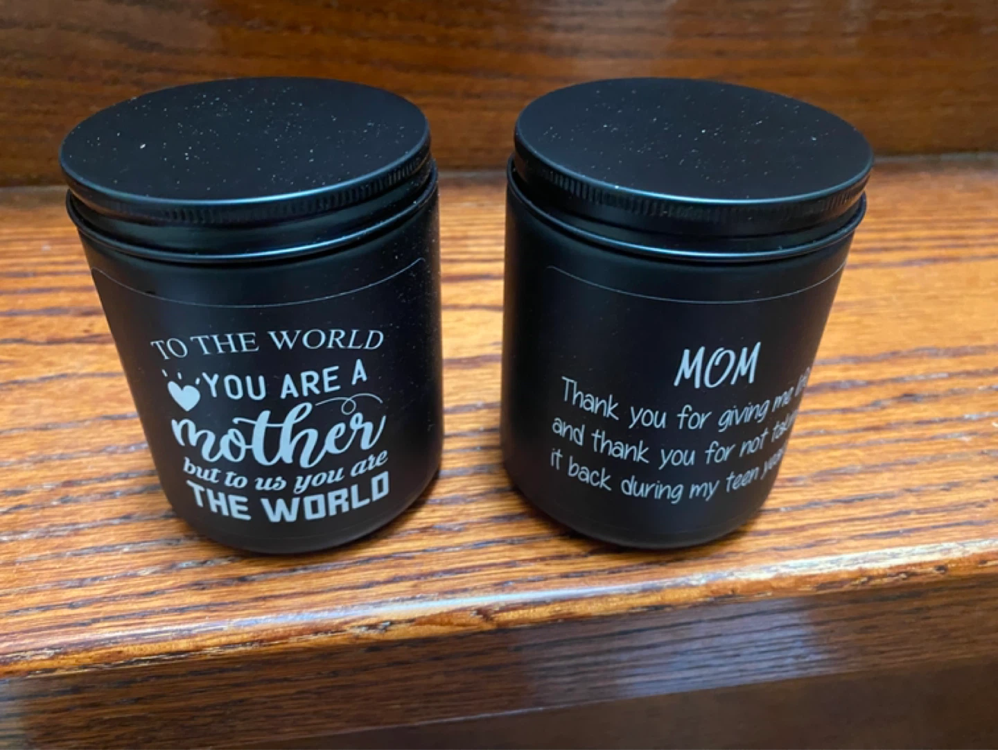 Set of 2 "Mom" Scented Candles for Mother's Day - photo 2