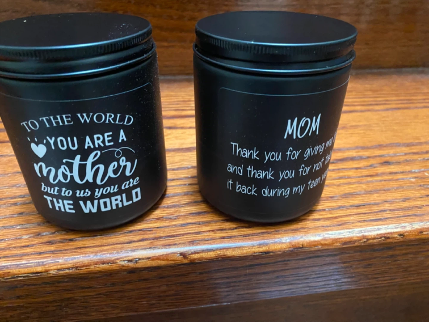 Set of 2 "Mom" Scented Candles for Mother's Day - photo 3