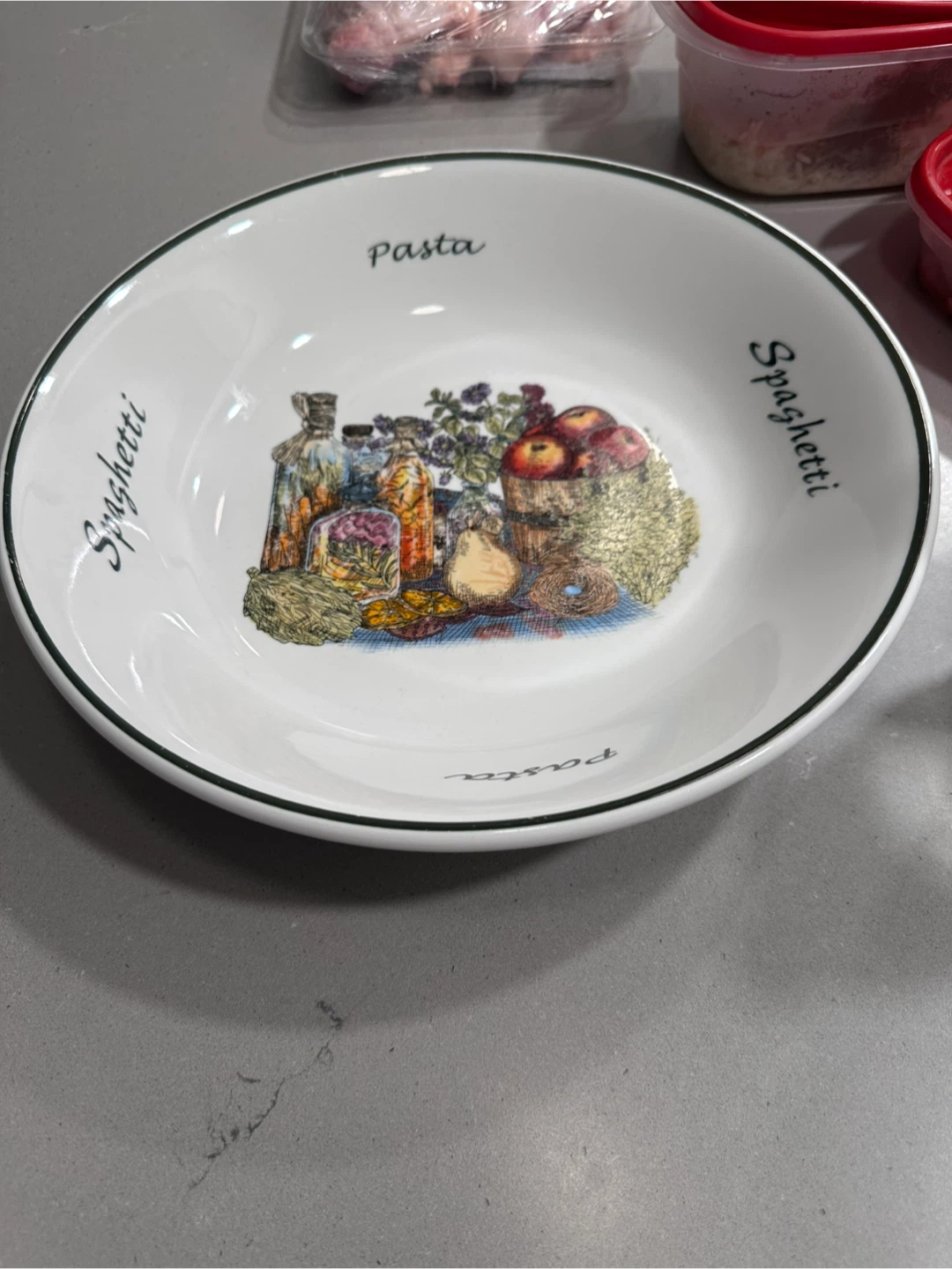 Pasta & Spaghetti Bowl with Italian Illustration