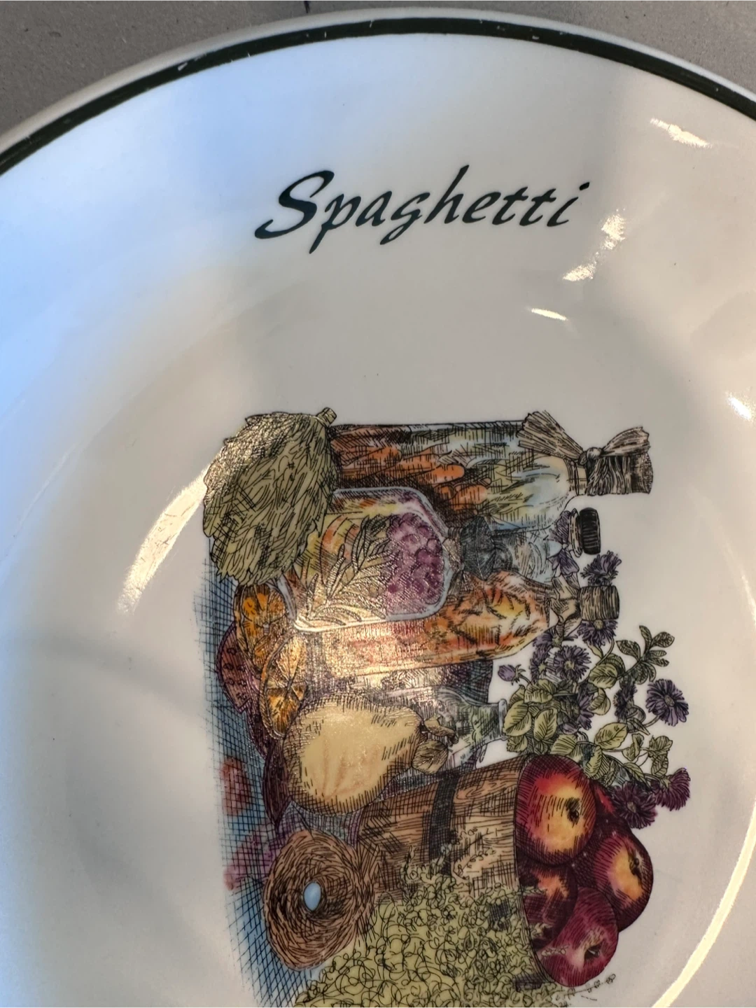 Pasta & Spaghetti Bowl with Italian Illustration - photo 4