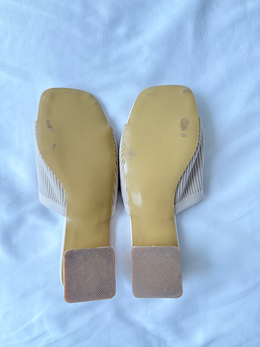 Beige Knit Mules - Size 36 - photo 2