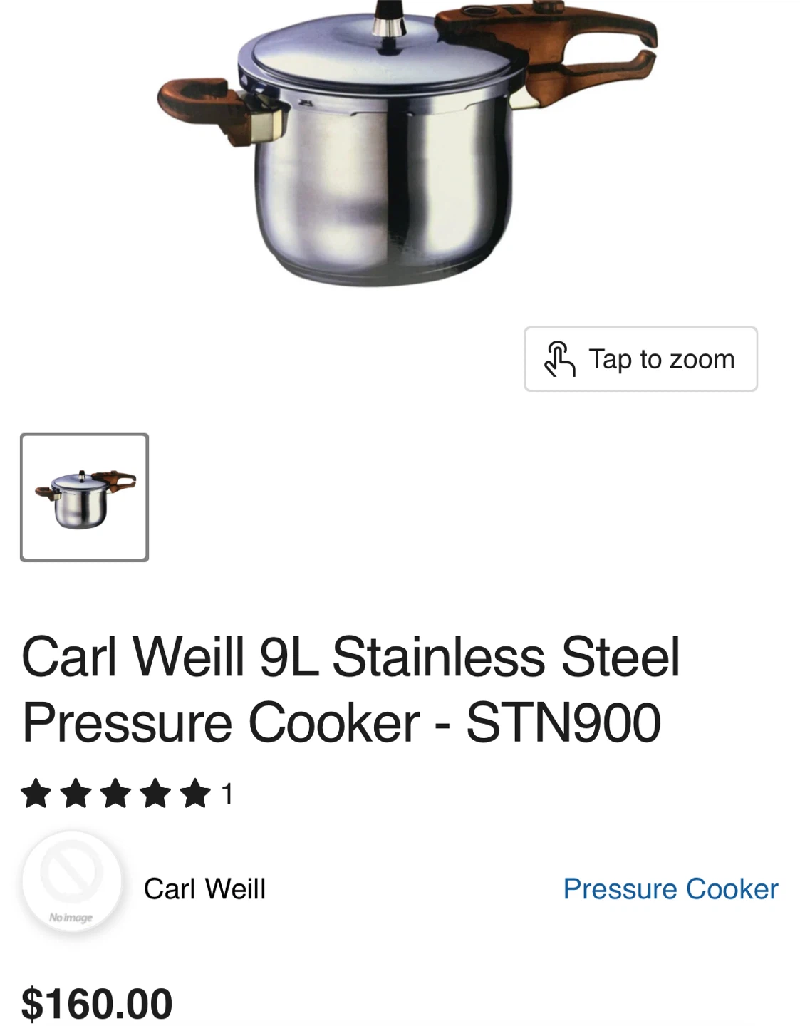 Carl Weill 9L Stainless Steel Pressure Cooker - photo 2